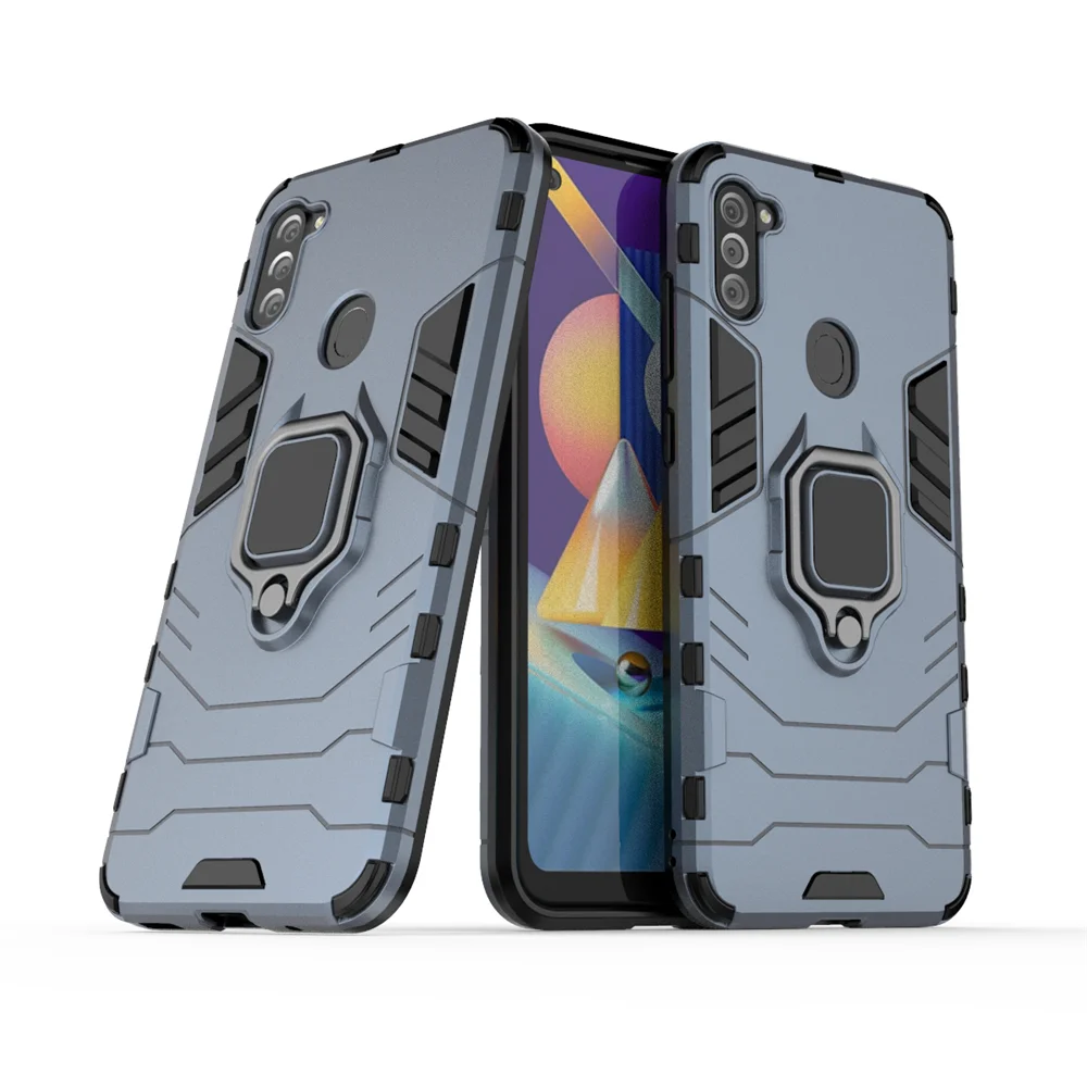 For Samsung Galaxy A11 M11 Case Shockproof Combo Ring Case