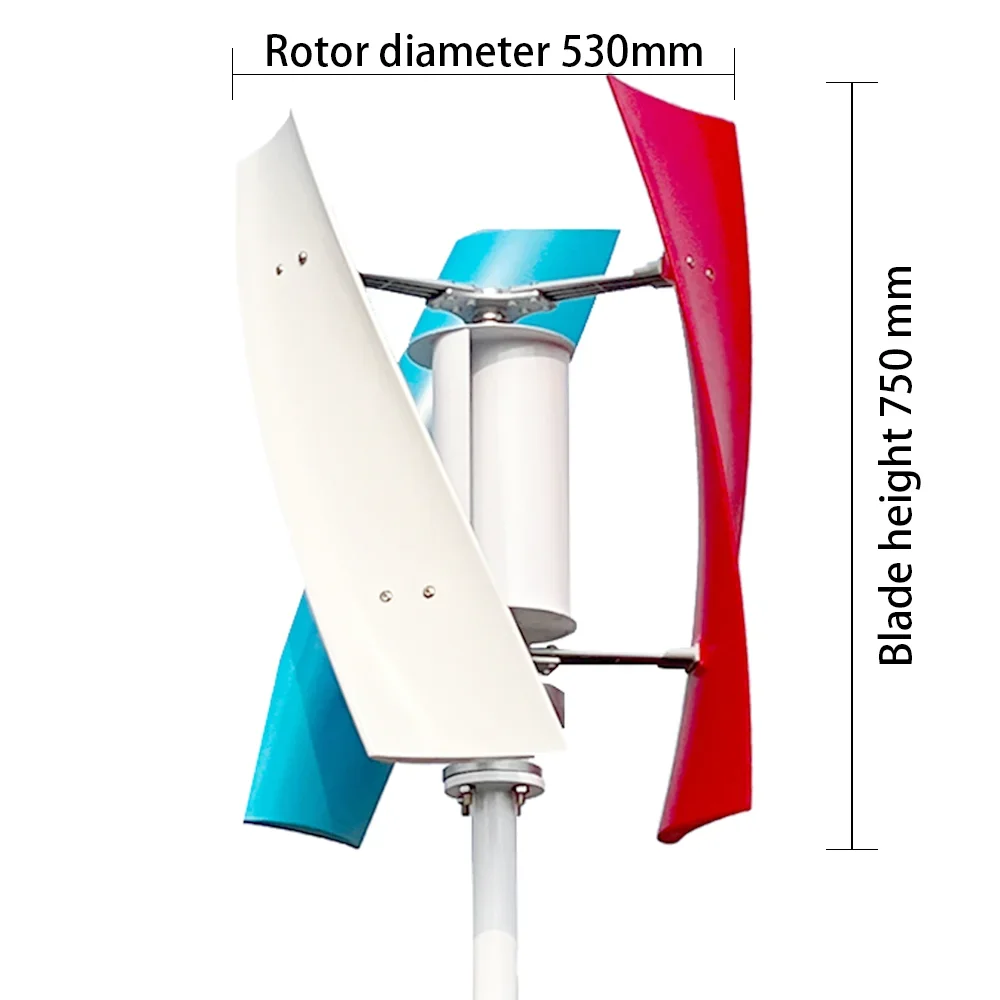 Description Picture 6 of item10KW 15KW 12V 24V 48V Wind Turbine Generator Vertical Turbine Alternative Free Energy Windmill MPPT Controller For You
