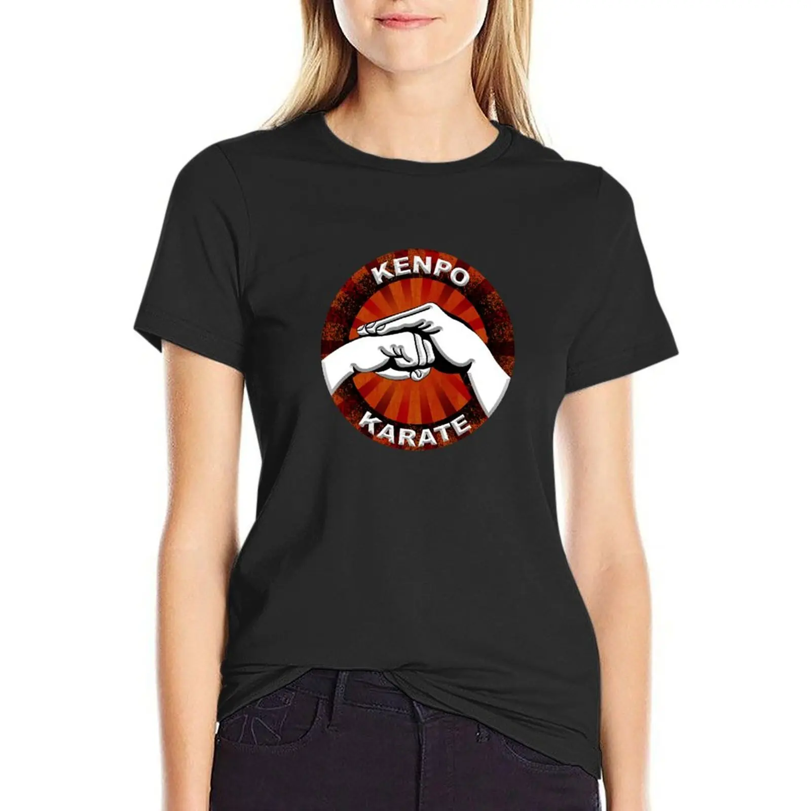 

Kenpo Karate T-shirt vintage clothes oversized plus size t shirts for Women loose fit
