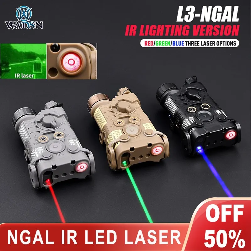 Boitier NGAL Lampe Laser Vert IR WADSN Powergun Airsoft