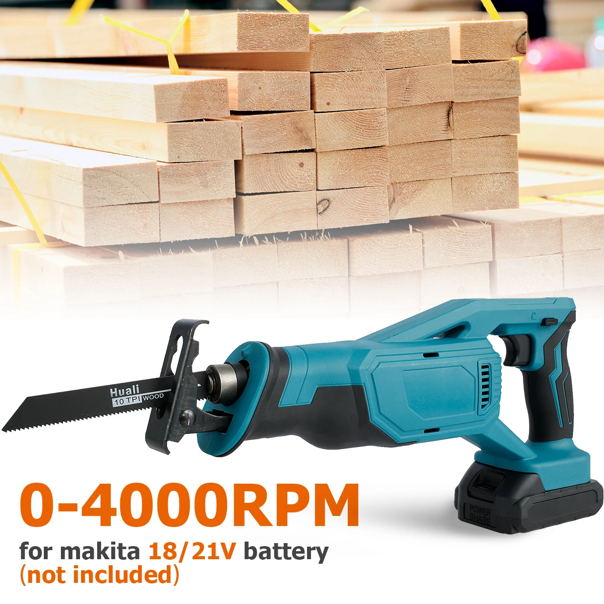 

Brushless Reciprocating Saw Reciprocating Saw Tool with 1/2 Battery Cordless Electric Recipro Saw Reusable Efficient One-Handed