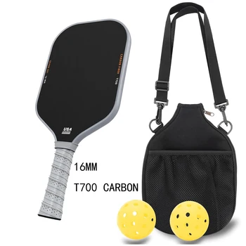 Pickleball Paddles Set T700 Carbon Fiber 16mm Shark Power Polymer Core The Pickleball Rackets Designed Ultimate Spin Consistency 1