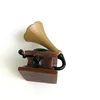 1:12 Furniture Mini Accessories Ultra-compact Retro Phonograph Record Player With Record DIY Miniature Doll House 6