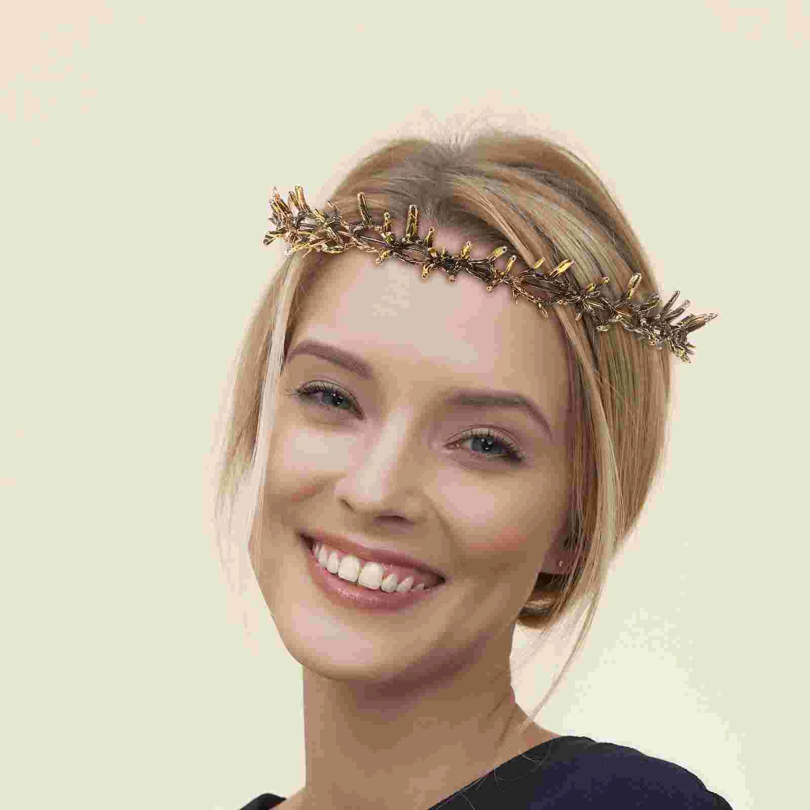 Crown of Thorns Egyptian Headpiece Prom Circlet Metal Elf Women Barbed Wire Bracelet Flower Crowns Man cosplay hats