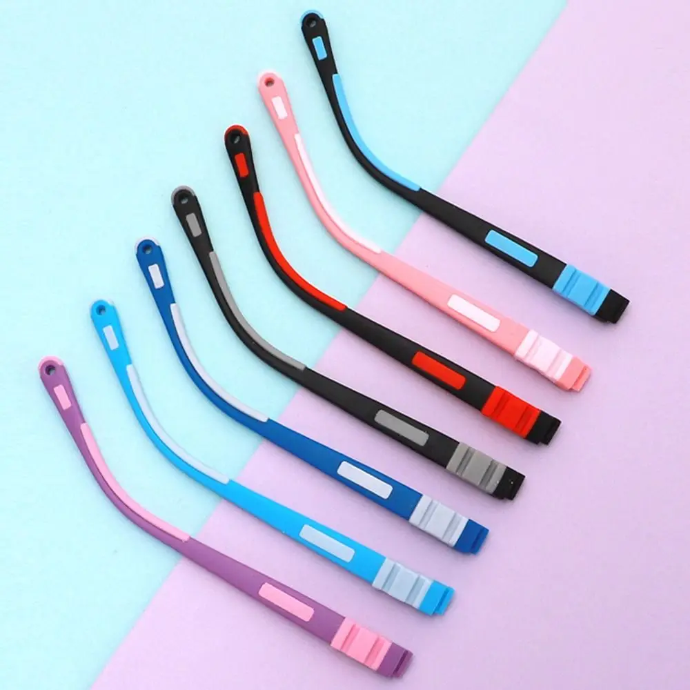 Children Silicone Glasses Legs Snap-on Eyeglasses Arm Replacement Accessories