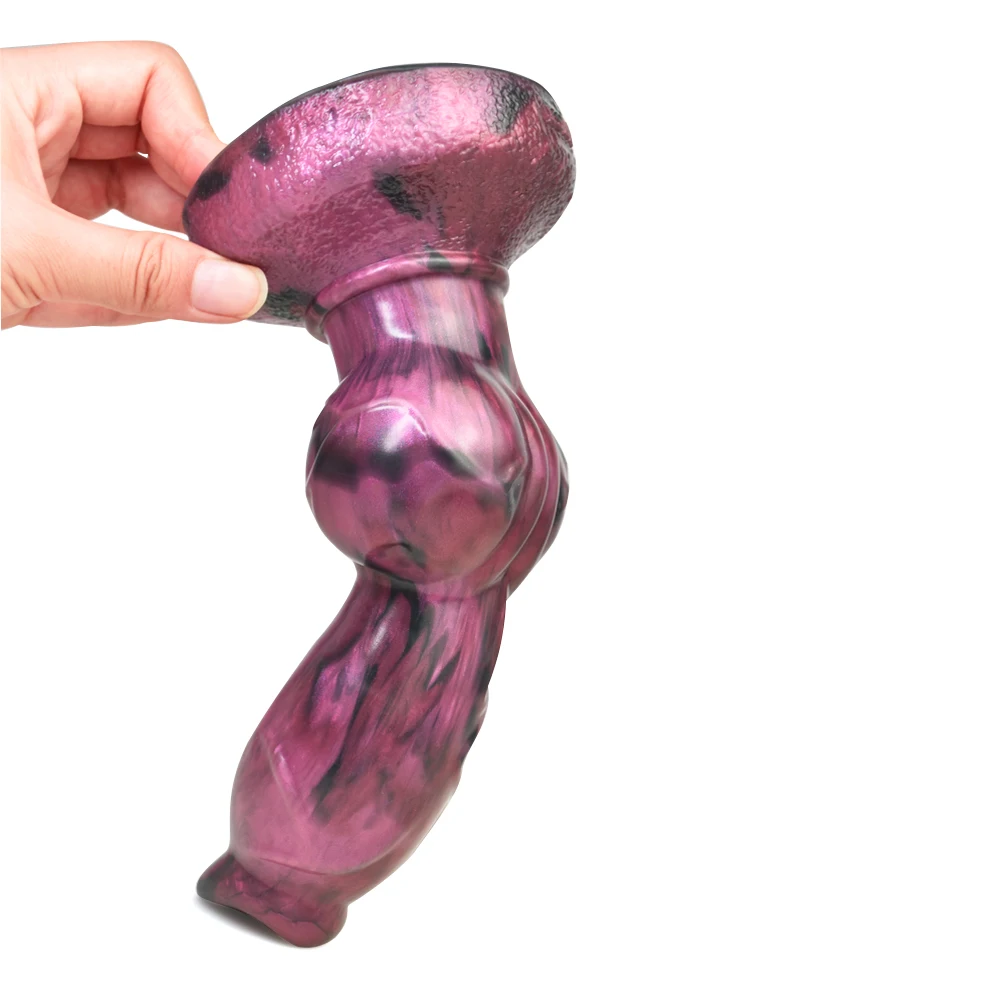 Silicone fantasia lobo dildo 2.95 Polegada de espessura nó butt plug massager da próstata homens brinquedo do sexo anal para as mulheres estimulador vaginal
