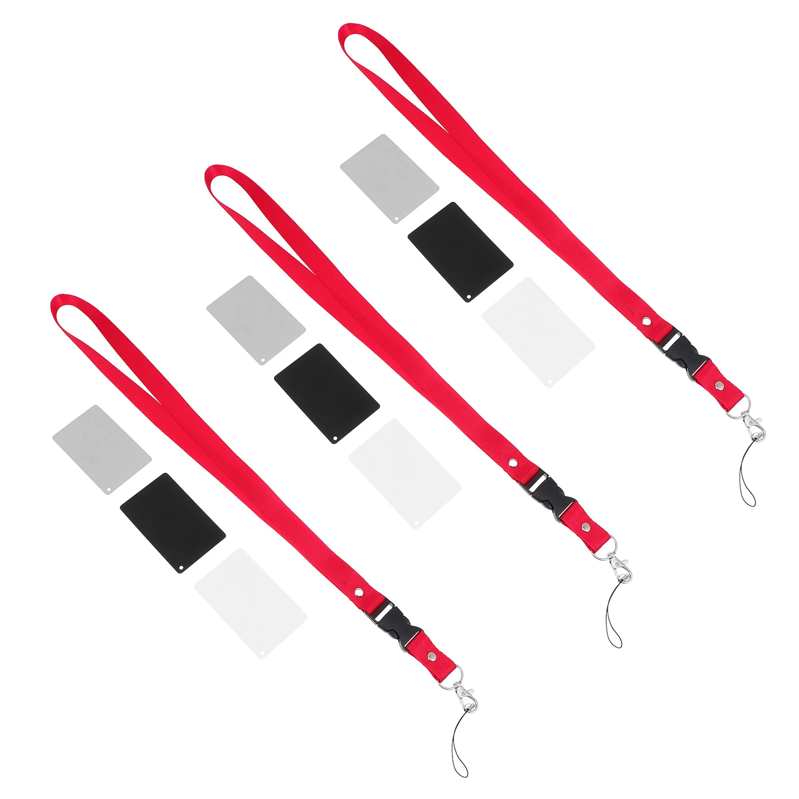 9개 세트 회색 흰색 카드 사진 촬영 액세서리 스트랩 DSLR 카메라 비디오 필름 노출 색상 보정 체크기