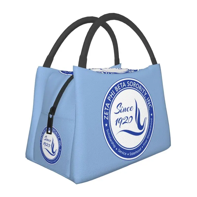 

Custom Zeta Phi Beta Lunch Bags Women Cooler Thermal Insulated Lunch Boxes for Work Pinic or Travel