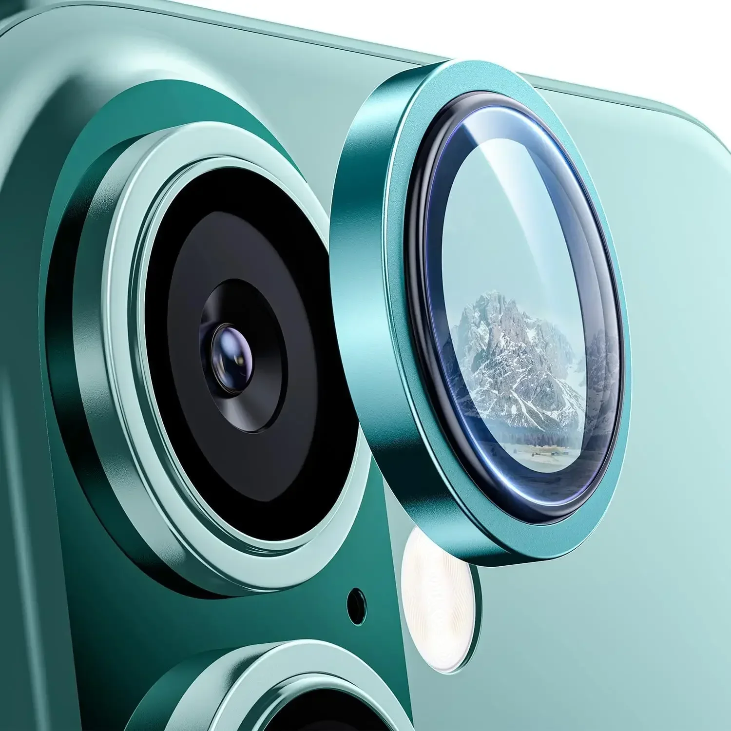 Desert Titanium Tempered Glass Camera Lens Protector