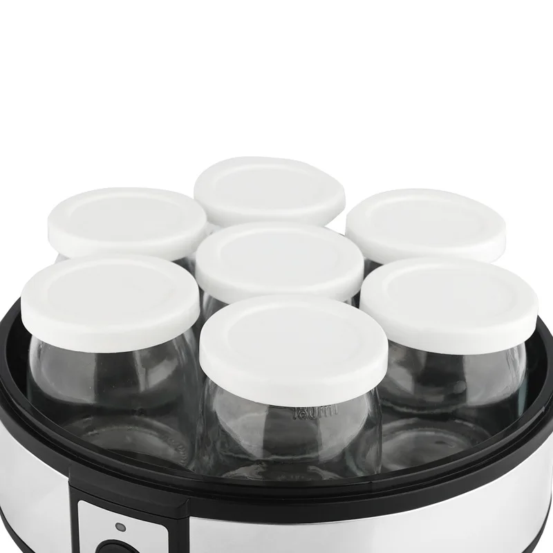 Household Fully Automatic Yogurt Maker 1.26L Large Capacity 7-Cup Rice Wine Homemade Fermentation Machine Electric Yogurt Maker