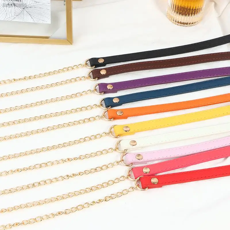 1x 120CM Bag Chain Leather Shoulder Bag Handle Strap Handbags Strap Bag Accessory