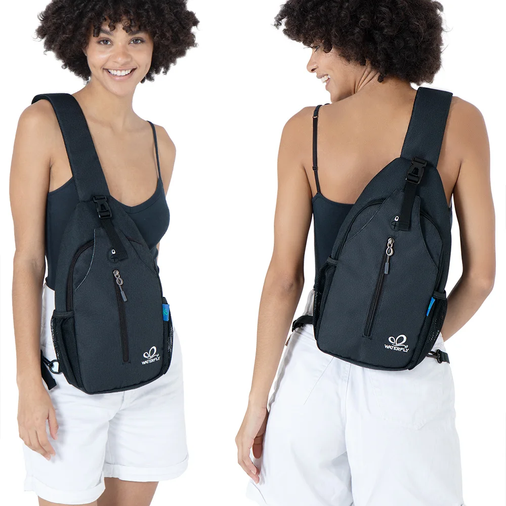 WATERFLY Sling Bag – Lightweight Water-Resistant Crossbody Pack For Hiking, Travel & Everyday Use (Men & Women)