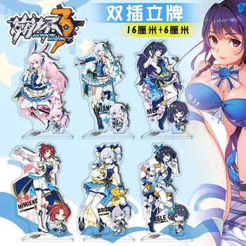 Аниме игры Honkai Impact 3 акриловая модель на подставке Cosplay Kiana & Yae Sakura аниме подставка фигурка экшн-фигурка коллекционные игрушки DIY