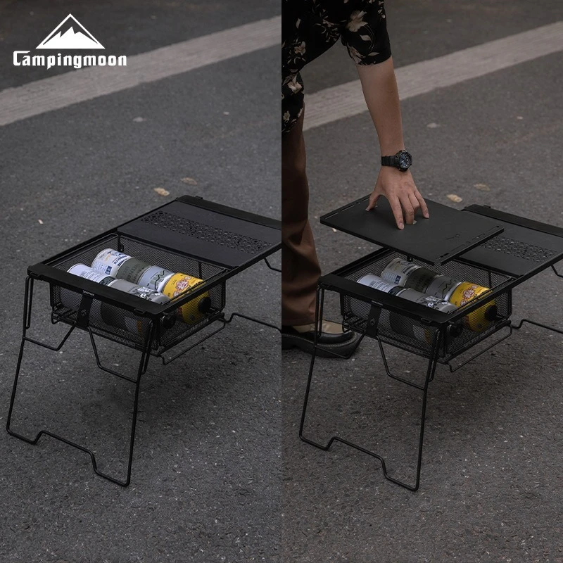 CK-24 Outdoor IGT Table Unit – Multifunctional Stainless Steel Storage & Water Filter Basket 4