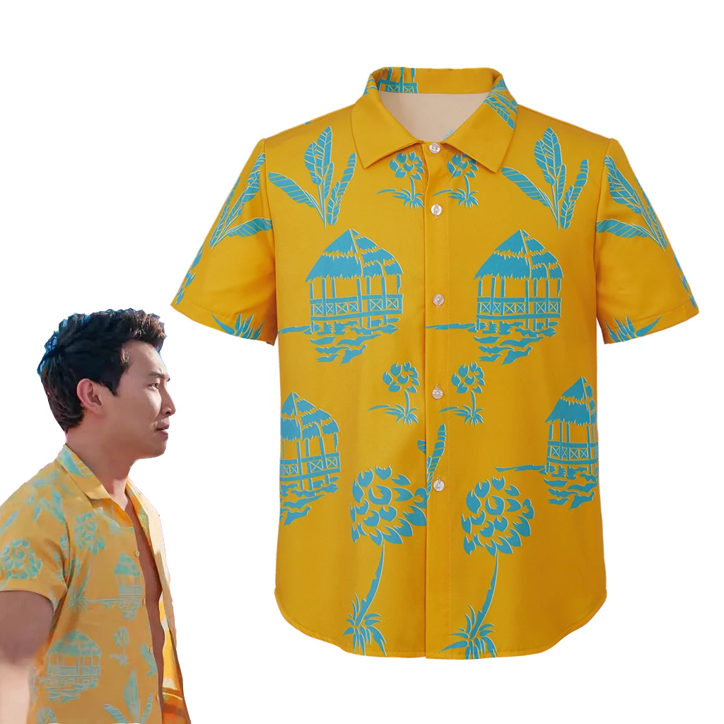 

2023 Movie Ken Ryan Gosling Cosplay For Men Hawaiian Shirts Shorts Set Movie Ken's Beach Wear Set Adult Men Costume