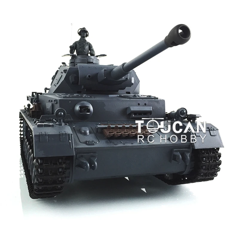 1/16 7.0 2.4G Heng Long Plastic German Panzer IV F2 RTR RC Tank 3859 360° Turret TH17396-SP-SMT4 2