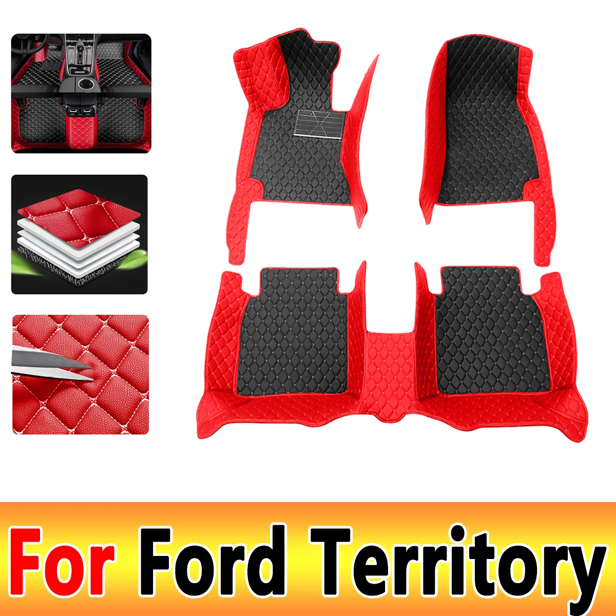 

Car Floor Mats For Ford Territory 2019 2020 2021 2022 Custom Auto Foot Pads Carpets Covers Product Accessories Interior Parts