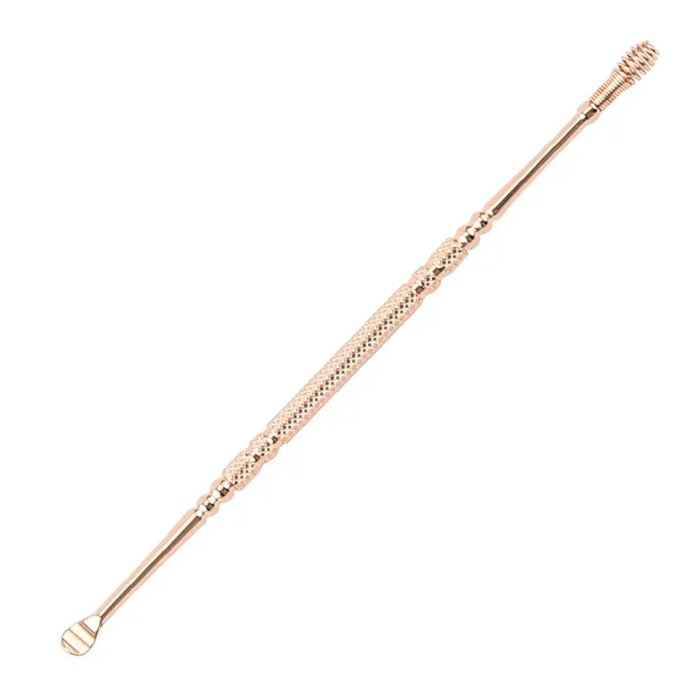 Aรงo Inoxidรกvel Espiral Earpick, Ouro Rosa, Earwax Scoop, Ferramentas Mais Limpas, Earwax Limpeza, Dente Cuidado, Cavando, H2S3