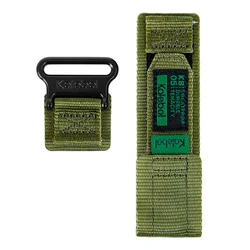 22mm Soft Breathable Sport Nylon Loop Bracelet Strap for 22mm (Green)