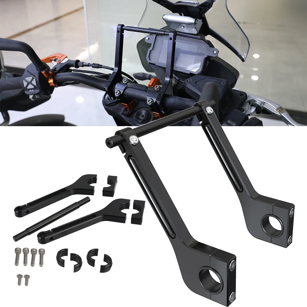 

For Husqvarna 701 Enduro Supermoto Super Moto 701Enduro 2016- 2022 2023 Motorcycle GPS Holder Bar Navigation Extension Bracket
