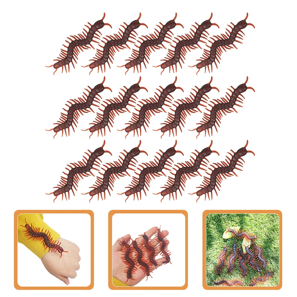 

15pcs Realistic Bug Scary Insects Realistic Joke Toys For Party Favor Brown