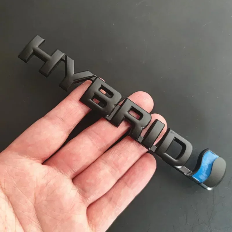 Premium 3D Metal Hybrid Car Emblem Badge Sticker Decals