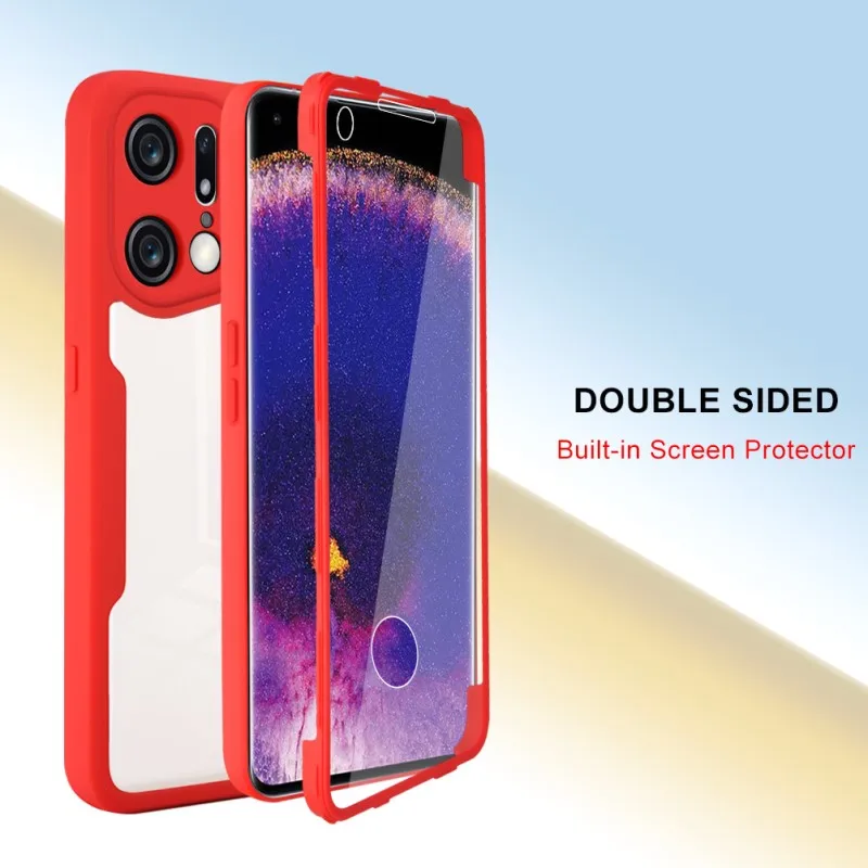360° Full Protection Shockproof Soft Clear Phone Case Cover