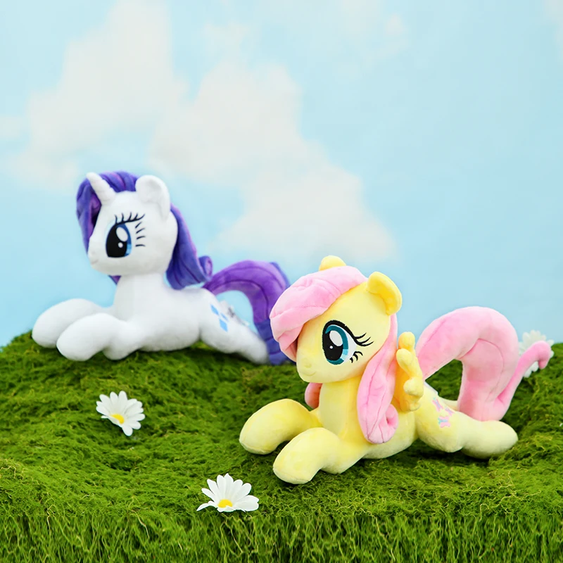 New My Little Pony Plush Toys Twilight Applejack Sparkle Pinkie Pie Rarity Fluttershy Rainbow Dash Stuffed Doll Kid Xmas Gift
