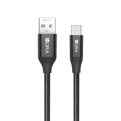 Durable Fast Charging USB Cable - 1m, Nylon Braided Sheath, PET Material (USB - A to Type C)