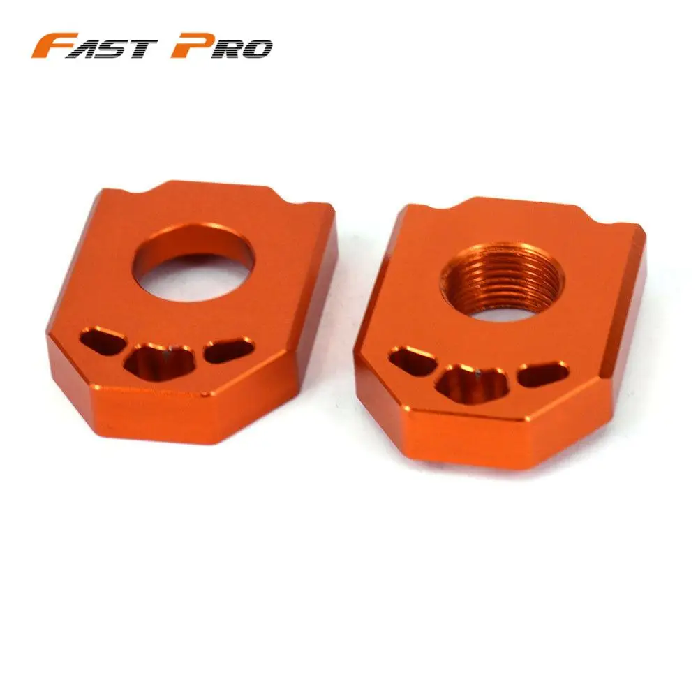 Motorcycle CNC Rear Chain Adjuster Axle Block for KTM 125 200 250 300 350 450 SX SX-F XC XC-F 2013-Motocross dirt bike motorcycle chain adjuster