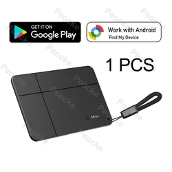 Smart Anti - loss Waterproof Bluetooth Tracker for Wallets and Keys - Ultra - thin & Wireless Charging Compatible (Black - 1PCS)