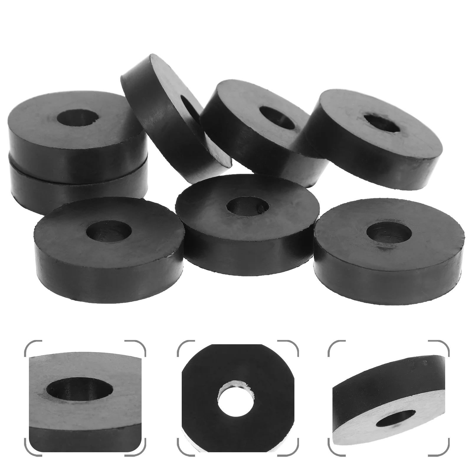 

8 Pcs Rubber Isolation Grommet Washer Stabilizer Pads Washers for Household Appliances Flat Anti Vibration Washer Anti Vibration