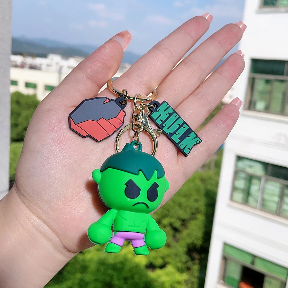 男性用のスパイダーマンシリコンキーホルダー,マーベル,スーパー