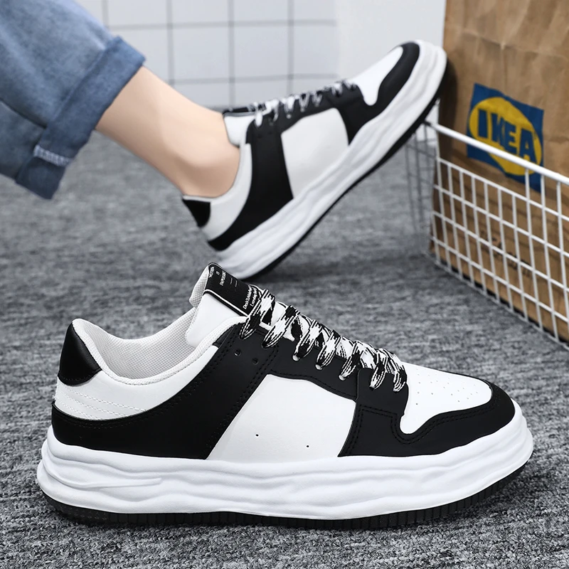 New Male Tennis Shoes Sneakers Men Comfortable Pu Gym Sport Shoes Outdoor Adult Breathable Footwear Running Brand Top