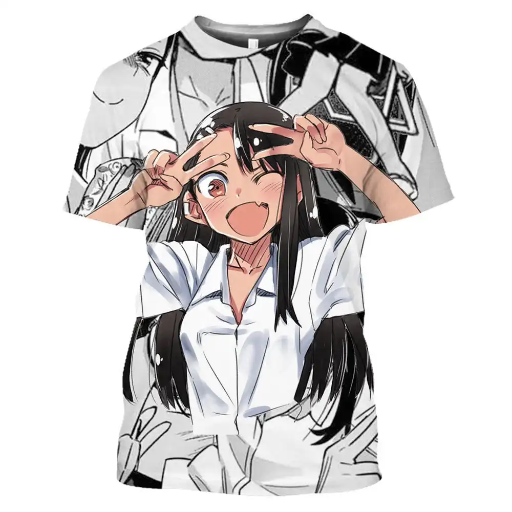 

Anime Nagatoro Merch T-Shirt 2D Short Sleeve Unisex Tee Shirt Women/men Tops