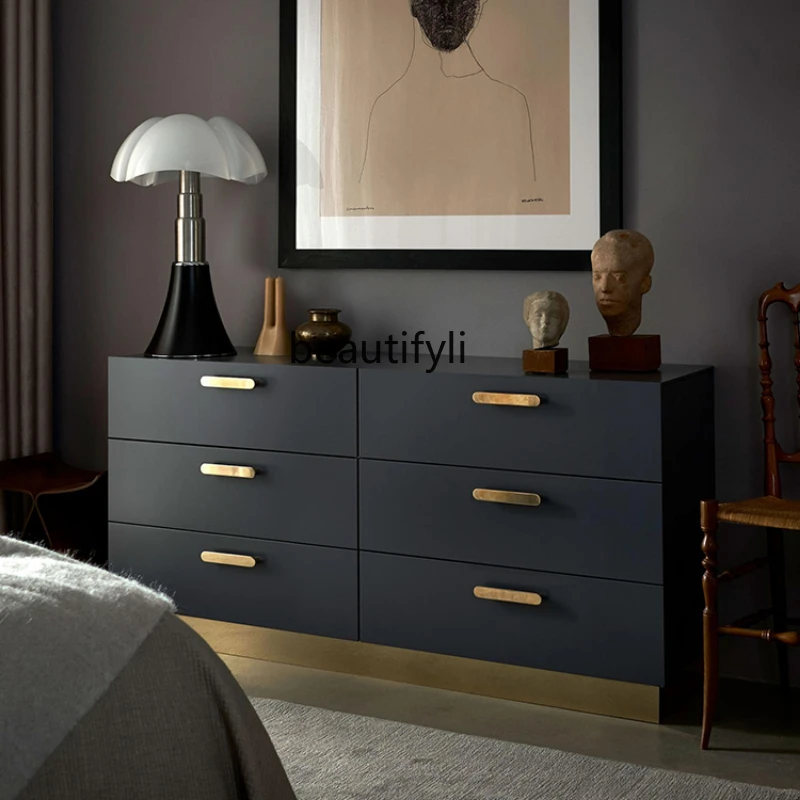 

HJ Retro Gray Geometric Metal Bedroom Storage Storage Five Buckets Six Buckets Edge