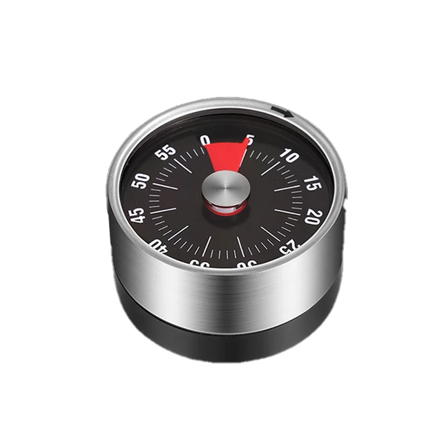 Stainless Steel Visual Timer Mechanical Kitchen Timer 60-Minutes