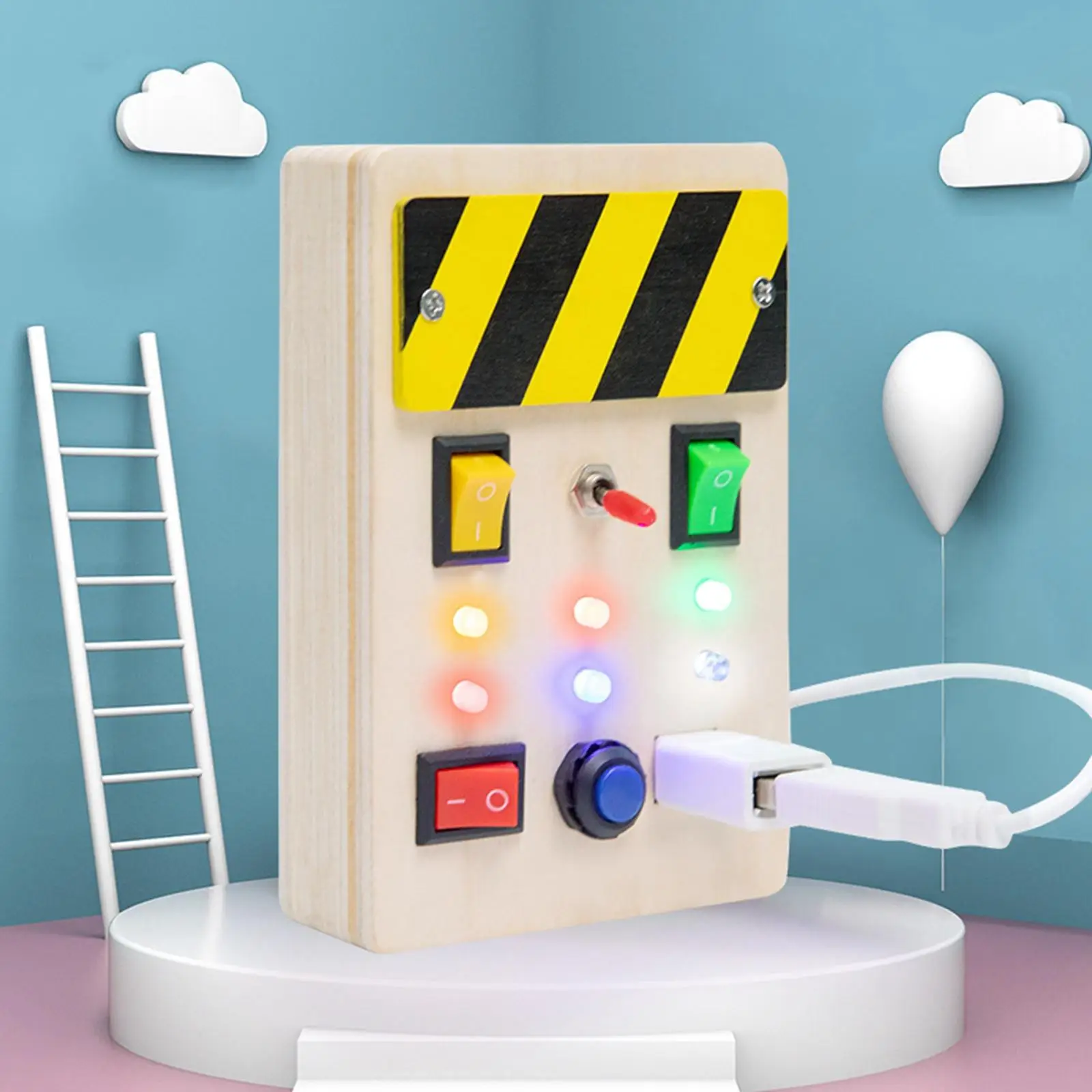 

Montessori Plug Socket Electrical Switch Lenarning Toys,Indoor Educational Toys Cognition Game