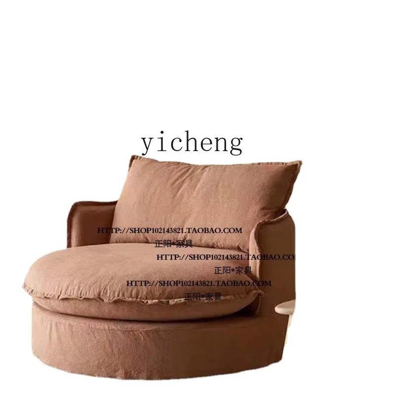 

Zc Washed Linen Single Seat Couch Conference Chair Full Removable Washable Furniture
