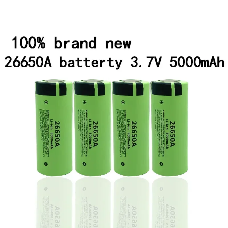 Nuova Batteria 26650 5000Mah Hohe Kapazitasse 26650 3.7V Batteria Adatta Per 26650A Led Torcia Rasoio Giocattolo Elettrico + Spedizione Gratuita