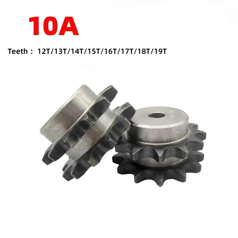 

1 шт. 10 А двухрядные звездочки 45 # сталь 12T/13T/14T/15T/16T/17T/18T/19 зубчатый промышленный цепной привод