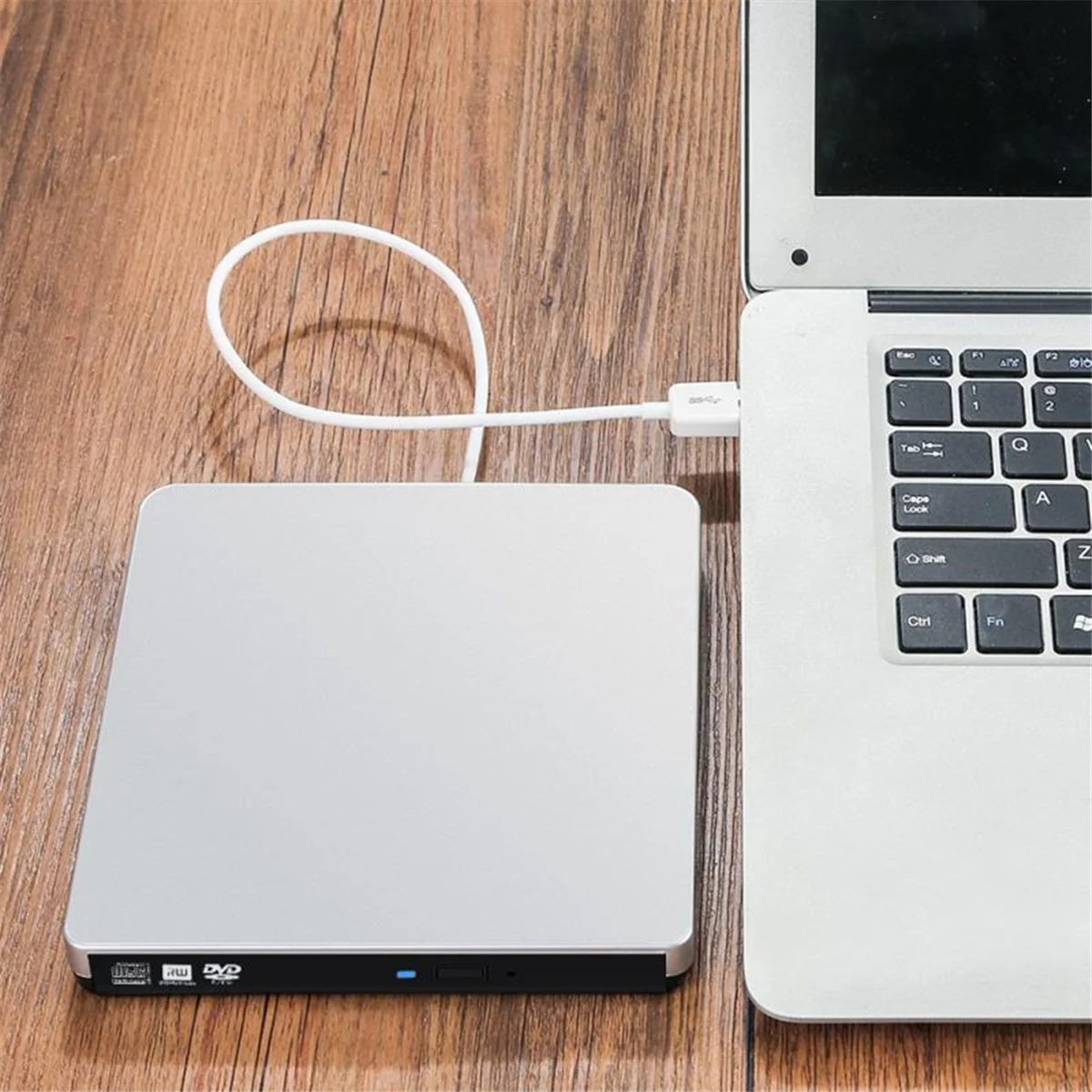 USB3.0 External CD Player 12.7mm Tray Type Ultra Slim DVD-RW Optical Drive Recorder for Computer Laptop