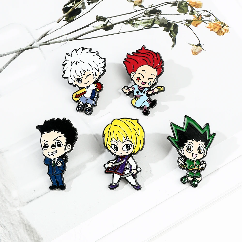 Anime HUNTER X HUNTER Enamel Pin GON·FREECSS Killua Zoldyck Hisoka