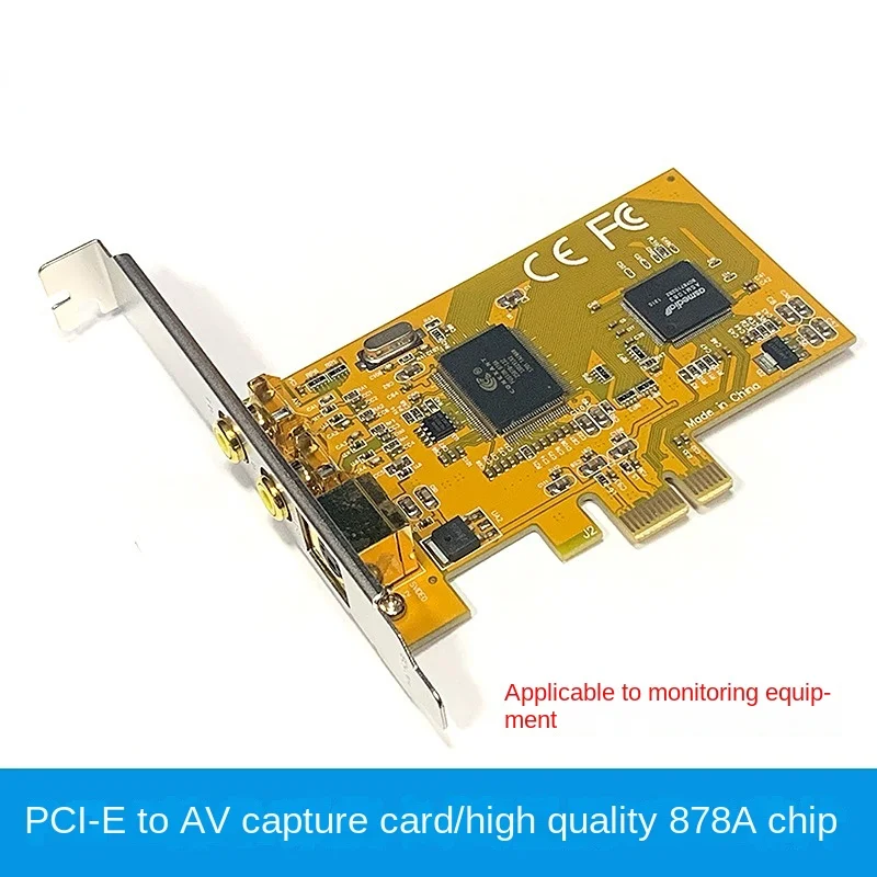 

PCIE 878A Capture Card PCI-E 878 Sonography Medical Image 2 PORTS AV Svhs Terminal Connector Video Capture Card SDK2000 1394