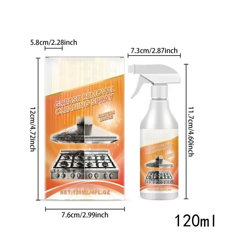 Powerful Kitchen Foam Cleaner Natural Multi-Purpose Cleaner Effective Multi-Functional Foam Spray For Stove Oven