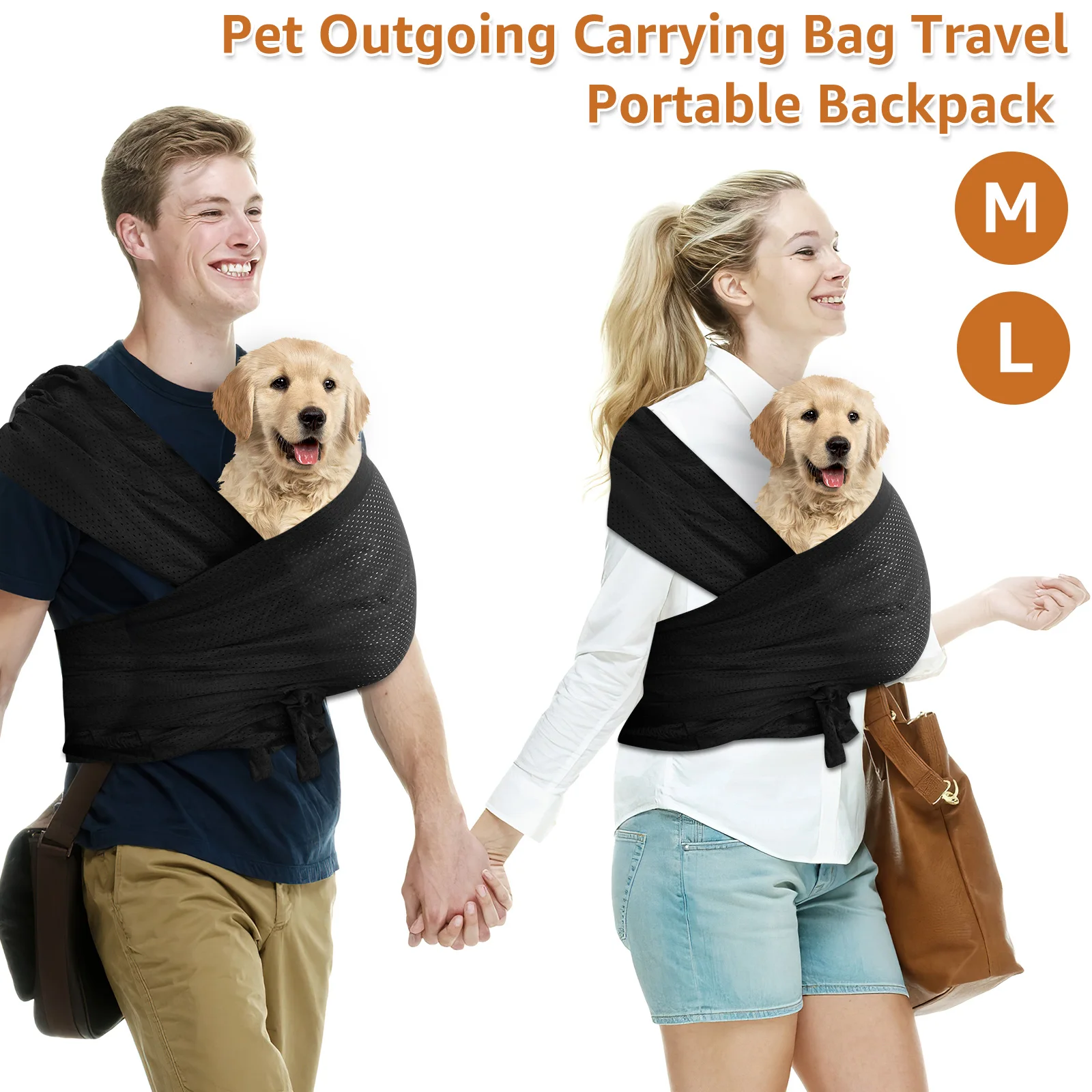 Pet Bag Breathable Mesh Pet Backpack Small Dog Sling Carrier Hands Free Cat Carrier Backpack Cat Dog Travel Portable