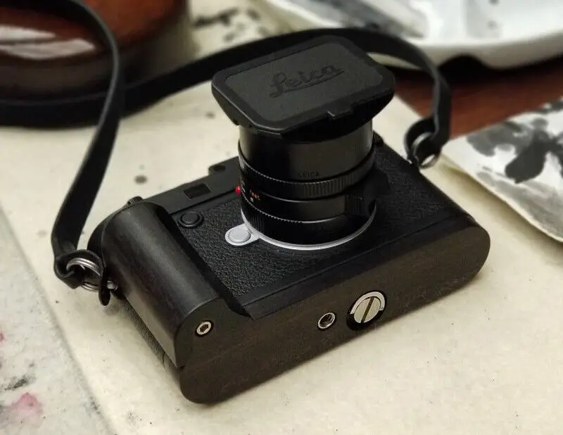 

Handmade Blackwood Wooden Hand Grip L Baseplate Holder for Leica M10 M240 Camera