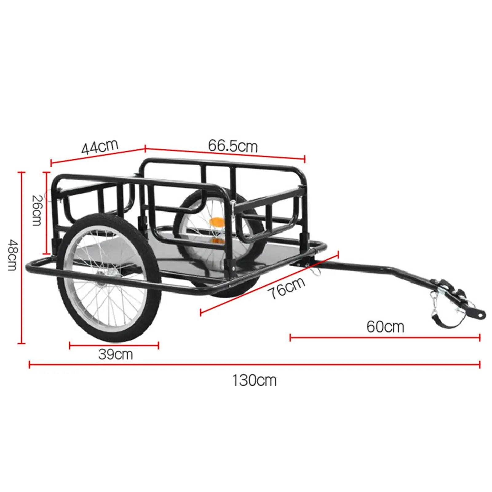 Bike Cargo Trailer Outdoor Wagon Carrier Utility Accessory Easily Install Heavy