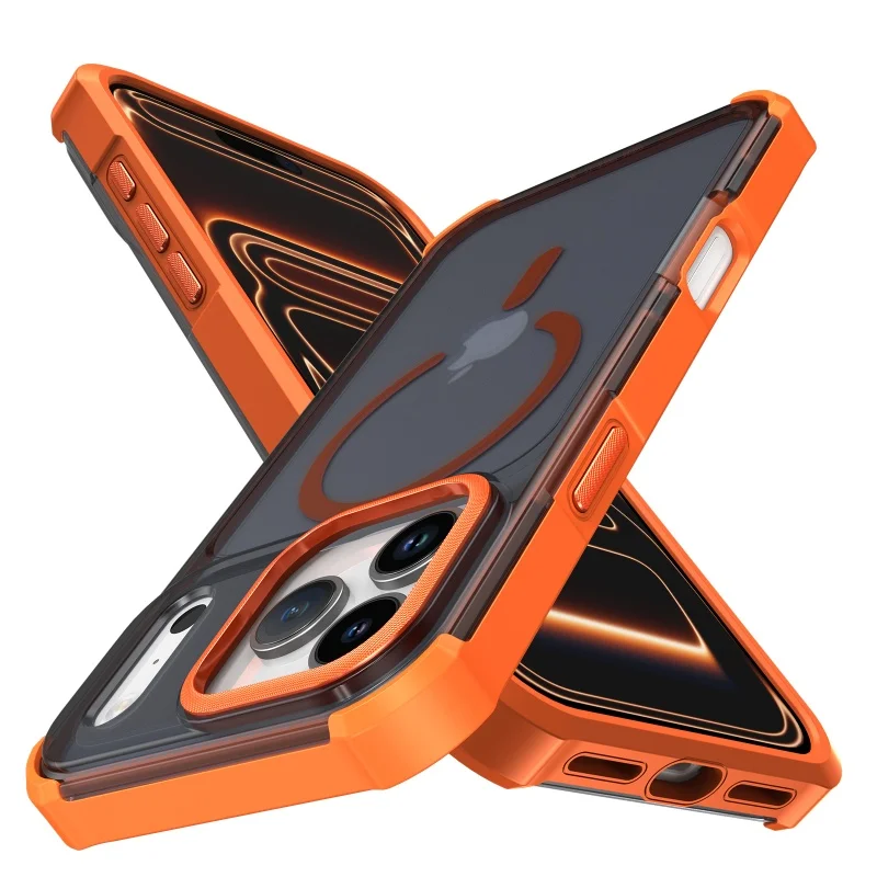 Luxury Magnetic Shockproof Matte Translucent Phone Case