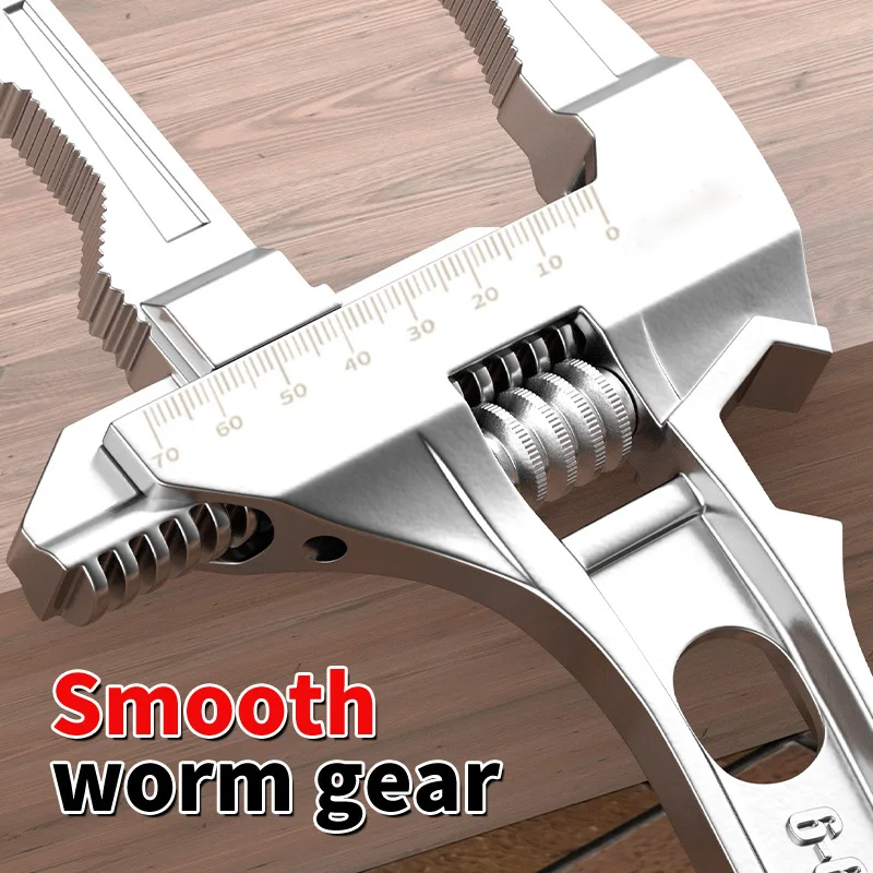 Repair tool bathroom wrench adjustable large opening wrench kitchen bathroom pipe wrench manual tool power port wrench 5